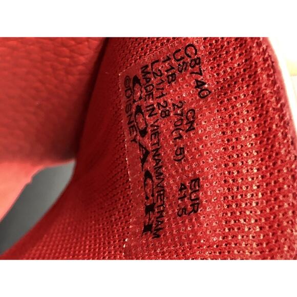 Disney X Coach Mickey & Minnie Slides Women Elec Red Size 11 Disney's 50th New - Picture 7 of 7